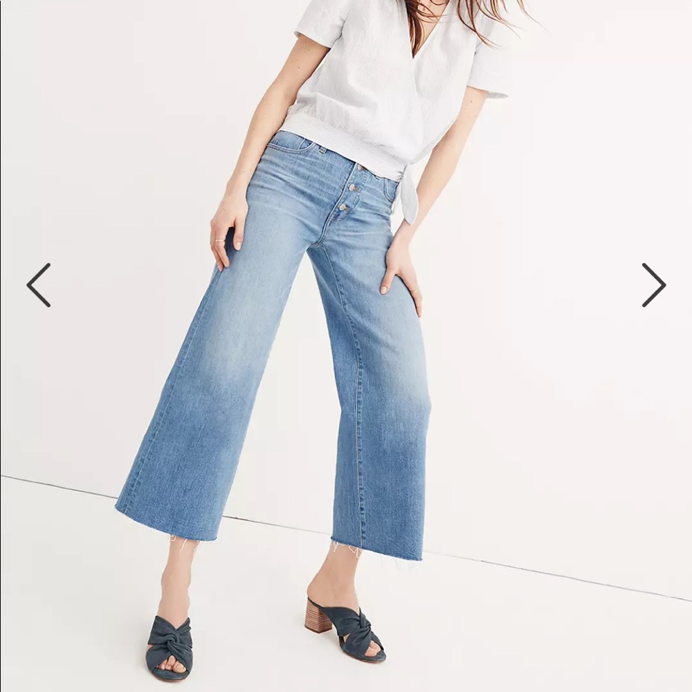 Madewell wide crop high waist